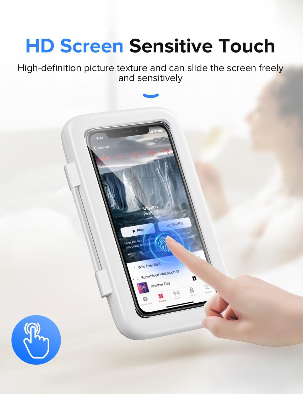 Claira Dusjholder for Mobil – Full Touch & Antidug