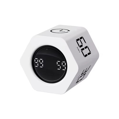 LED Display Productivity Cube Timer Gravity Sensor Flipping Preset Time Dual Modes Countdown Cooking Digital Timer Oven