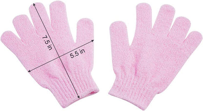 10 Pairs Exfoliating Gloves,Made of 100% Nylon,10 Colors Double Sided Exfoliating Gloves for Beauty Spa Massage Skin Shower Body Scrubber Bathing Accessories.